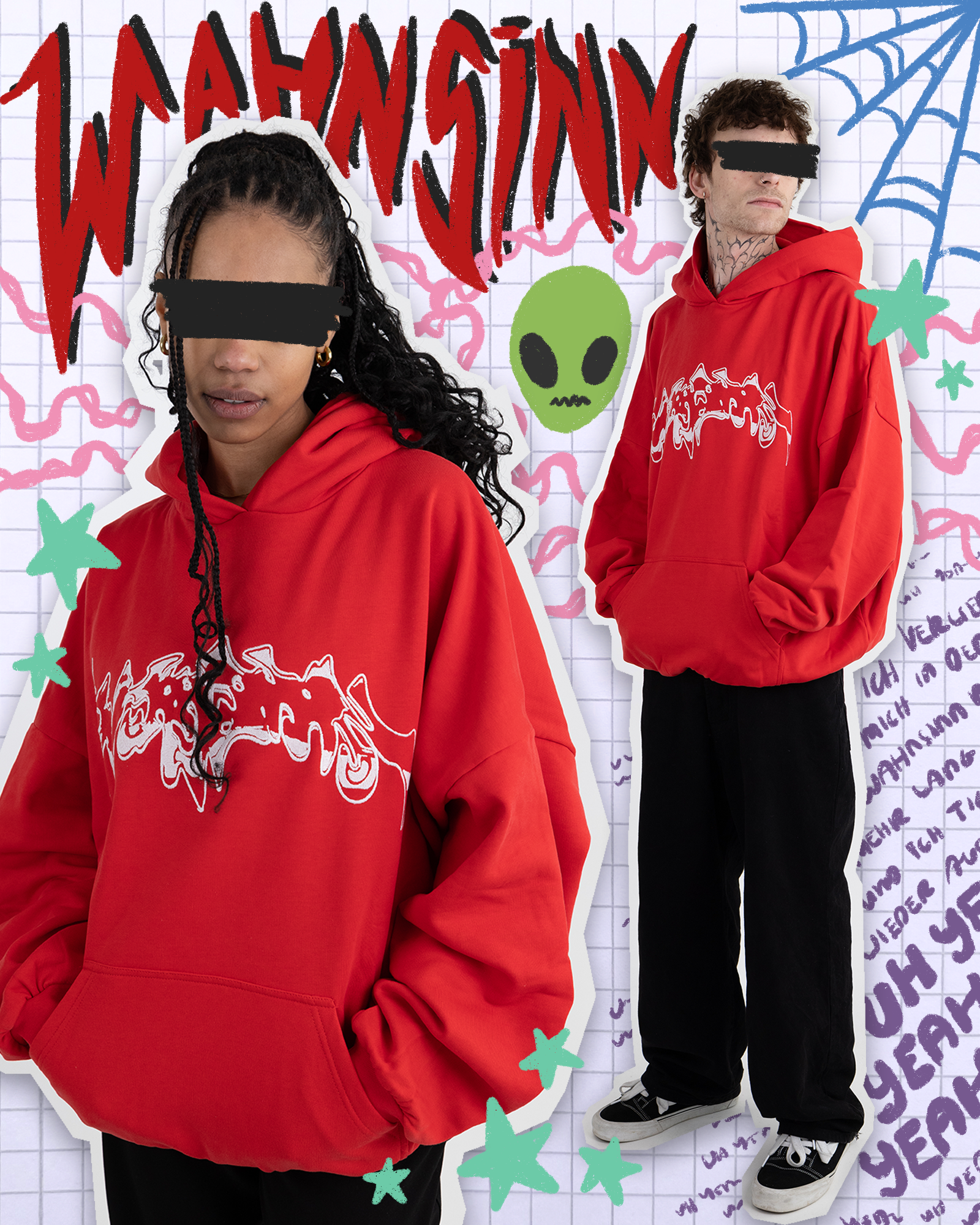 WAHNSiNN RED | Hoodie