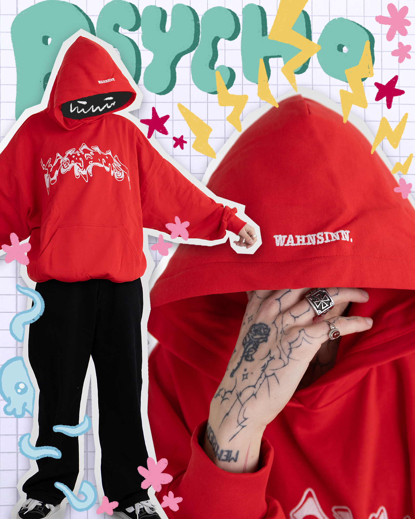 WAHNSiNN RED | Hoodie